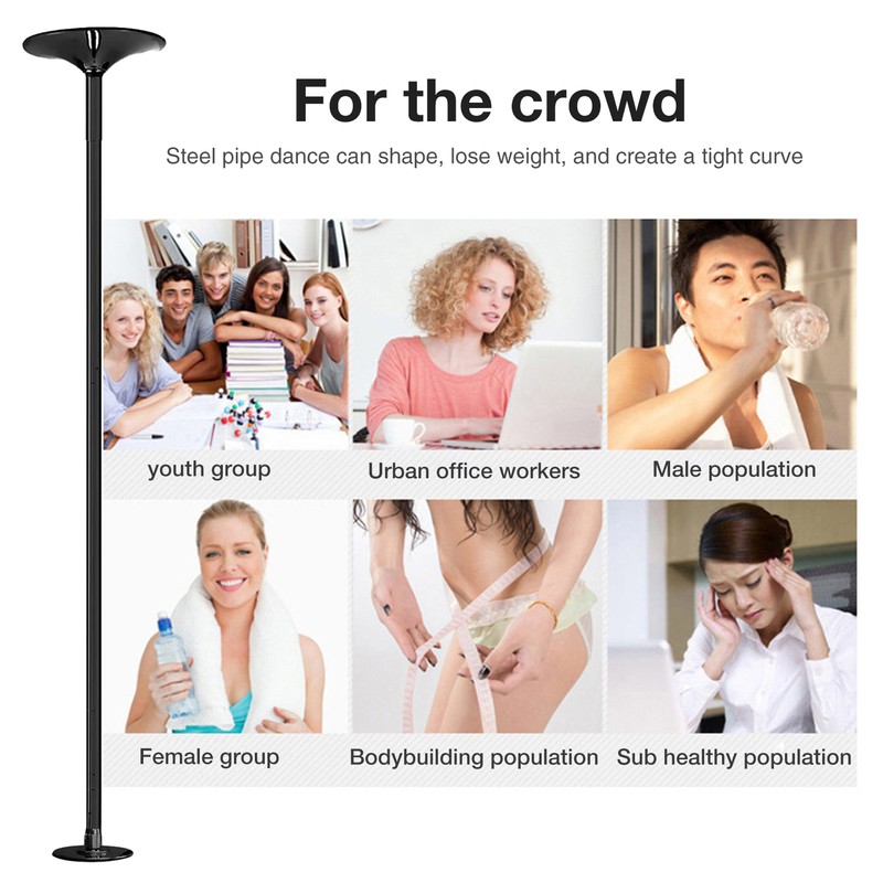 Dance Pole for Home 45mm Spin Static Dancing Pole Professional gallery