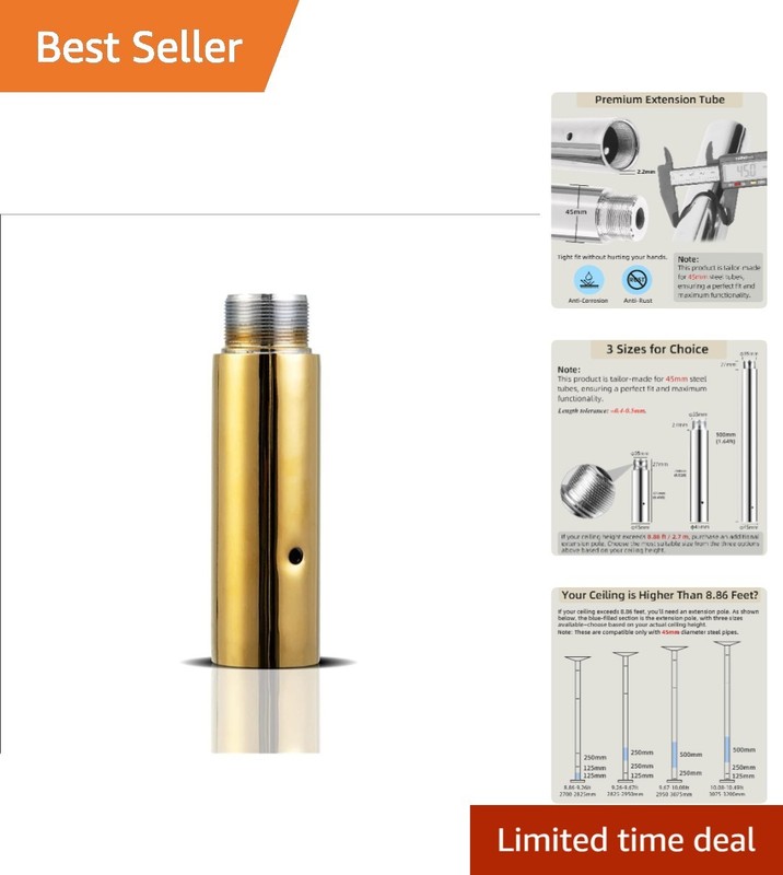Customizable Gold Pole Extension for Dance Poles – Smooth & Scratch-Free Finish