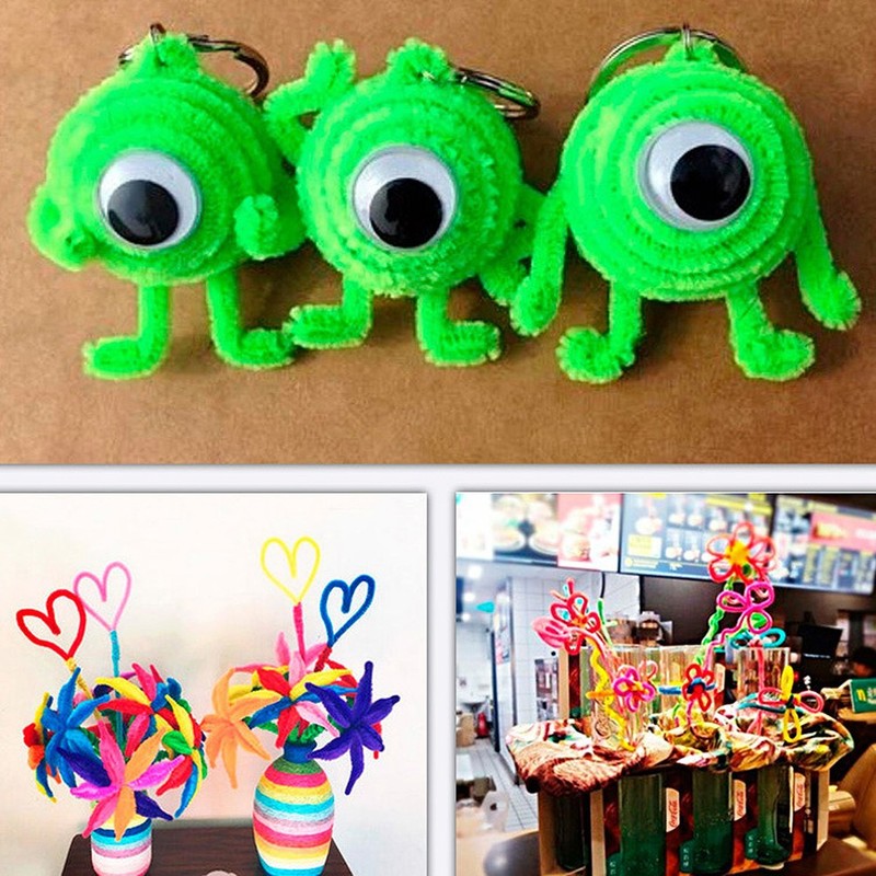 400 Pcs Wool Twistable Sticks Handmade Toy Kit Craft Supplies gallery