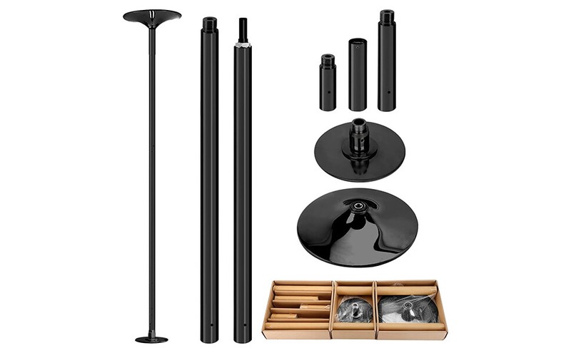 Dance Pole 45mm Portable Static Spinning Stripper Pole Exercise Party Dancing gallery