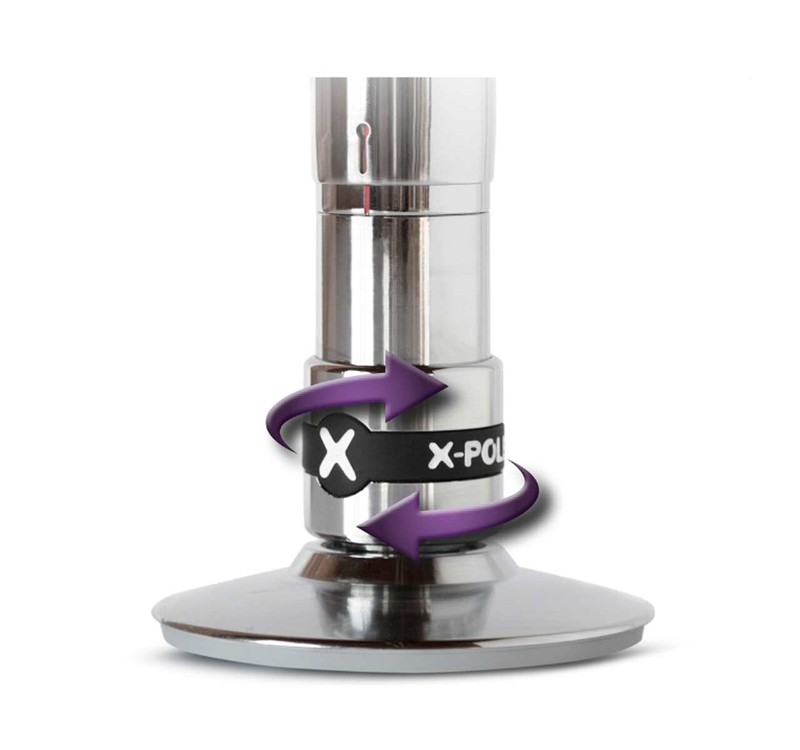 X-Pole PCX Studio UPGRADE to X-LOCK- for XPert Pro or NX - 45mm Chrome gallery
