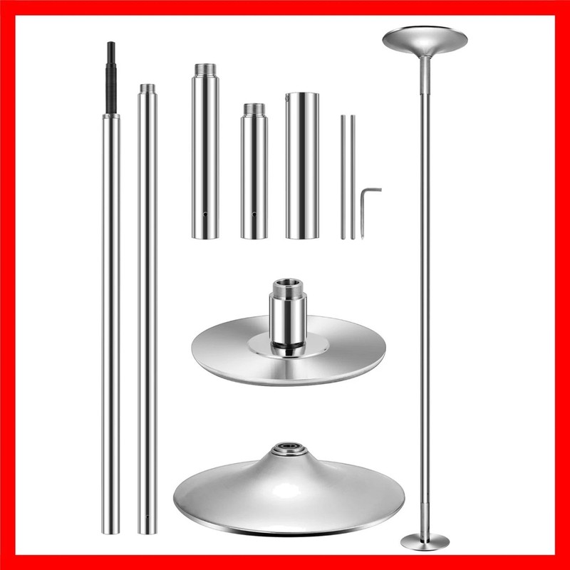 Professional 45mm Spinning & Static Dance Pole for Home & Fitness