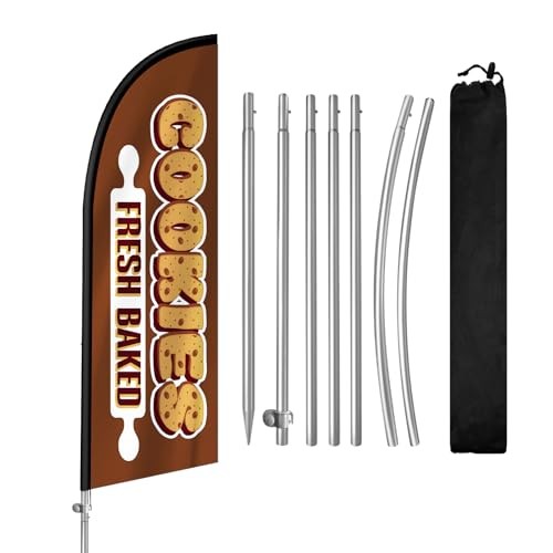 Fresh Baked Cookies Flag for Business, Fresh Baked Cookies 8FT Polyester