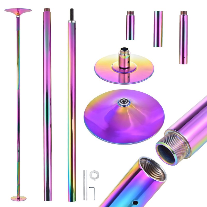 Stripper Dance Pole Spinning Static 45mm Dancing Pole Height-Adjustable gallery