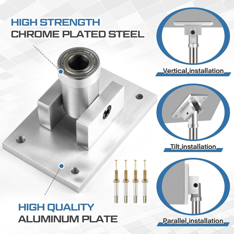 Universal Fixed Plate for Slanted Ceilings - Pole Dance Safety Accessory gallery