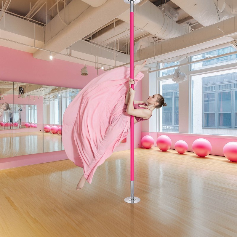Yescom 9.25 Ft Spinning Static Dancing Pole Stripper Pole 45mm Silicone gallery