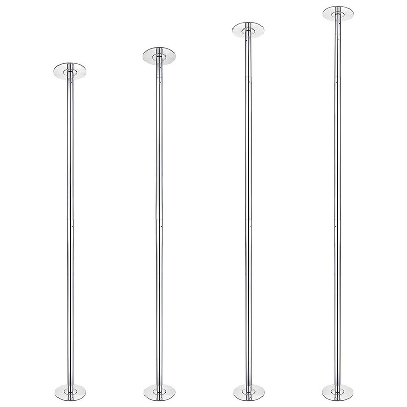 9.25 FT 45MM Spinning Static Dancing Pole Kit for Club Party Fitness 2 Pack gallery
