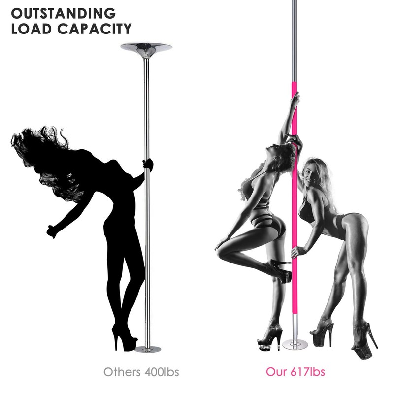 Yescom 11.7 Ft Static Spinning Dancing Pole Kit 45mm Silicone Party Club gallery