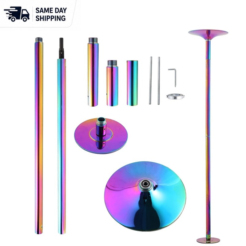 Adjustable 45mm Spinning Dance Pole for Home & Professional Use – 440lb Capacity
