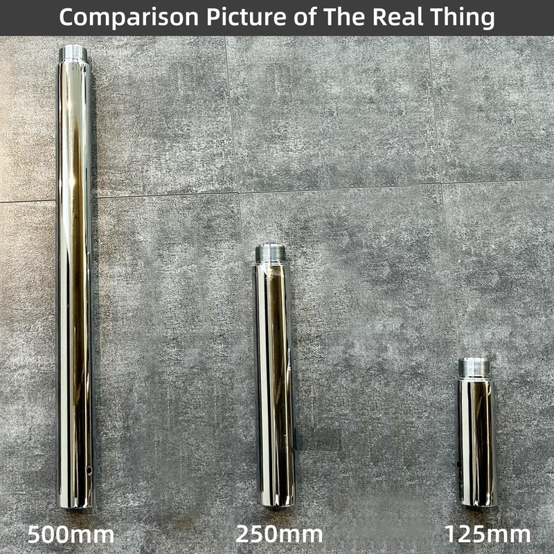 Dance Pole Extension Tube 45mm - Adjustable 5"/10"/20" Stainless Steel Accessory gallery