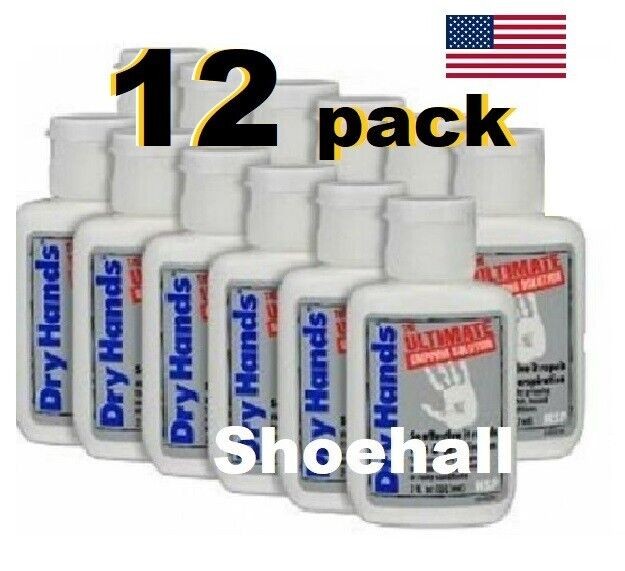 Dry Hands 2 Oz. (12 Pk Case) Sport Grip Powder For Pole Dancing, Baseball, Golf