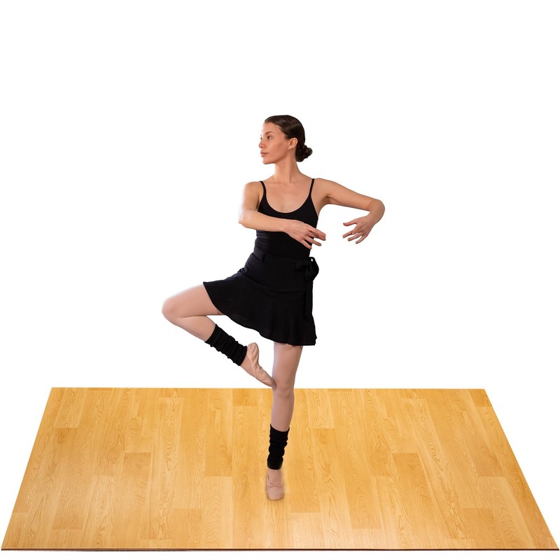 Marley Dance Floor for Home & Studio | 4 Ft x 6 Ft | Portable Dance Floor Mat...