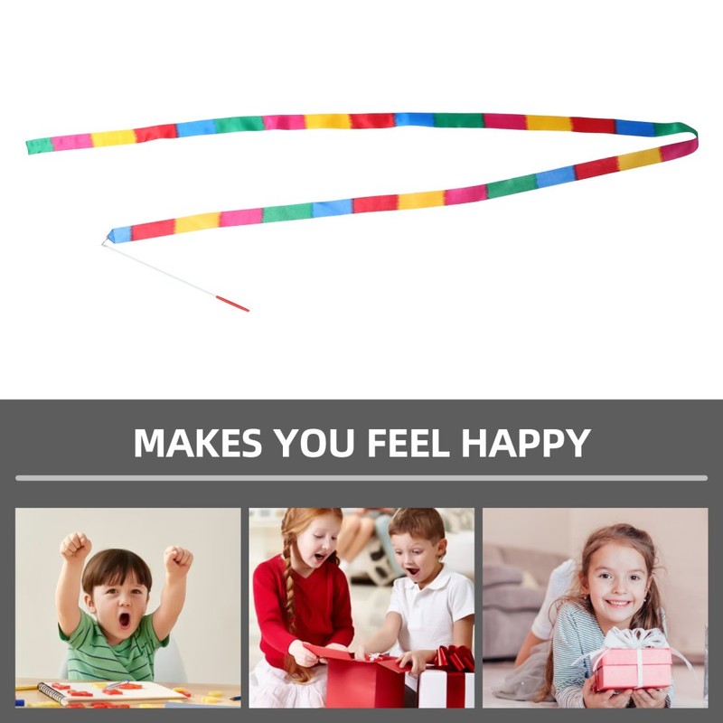 5 Pcs Ribbon Dancer Rainbow Ribbons Dancing Streamer Ballerina gallery
