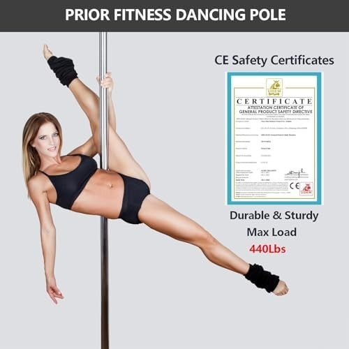 Premium Dance Pole Removable 45Mm Spinning & Static Dancing Pole Heavy-Duty Stee gallery