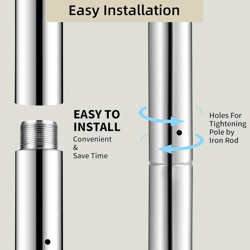 Pole Extension for Pole Dancing 45Mm - 125/250/500Mm Dancing Pole Extension, Eas gallery