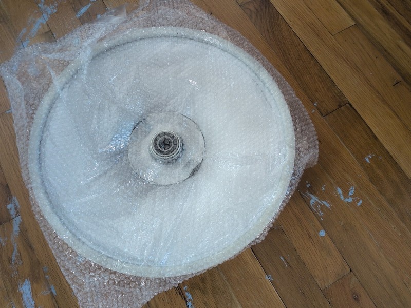 Dancing Pole. New, never removed from bubble wrap. Box destroyed. Tool missing. gallery