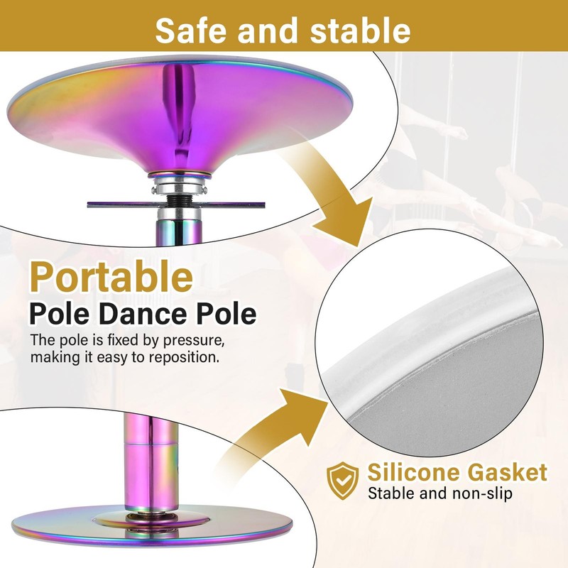Professional Stripper Pole Spinning Static Dancing Pole 45mm Dance Pole New gallery