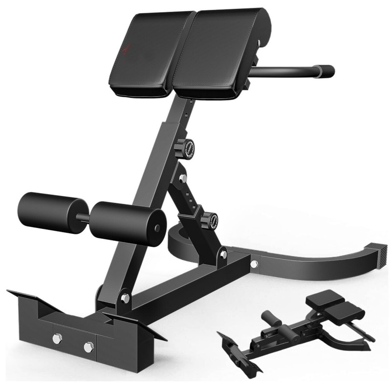 Roman Chair Adjustable Back Hyperextension Bench Machine Multi-Functional Bench