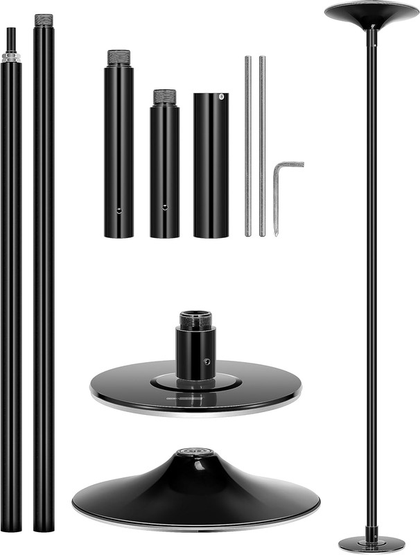 VIVOHOME Professional Spinning Dancing Pole, 45Mm Portable Dance Pole for Home F