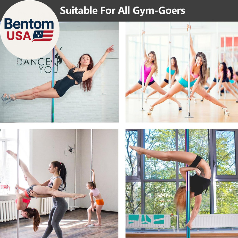 Premium Dance Pole Removable 45Mm Spinning & Static Dancing Pole Heavy-Duty Stee gallery