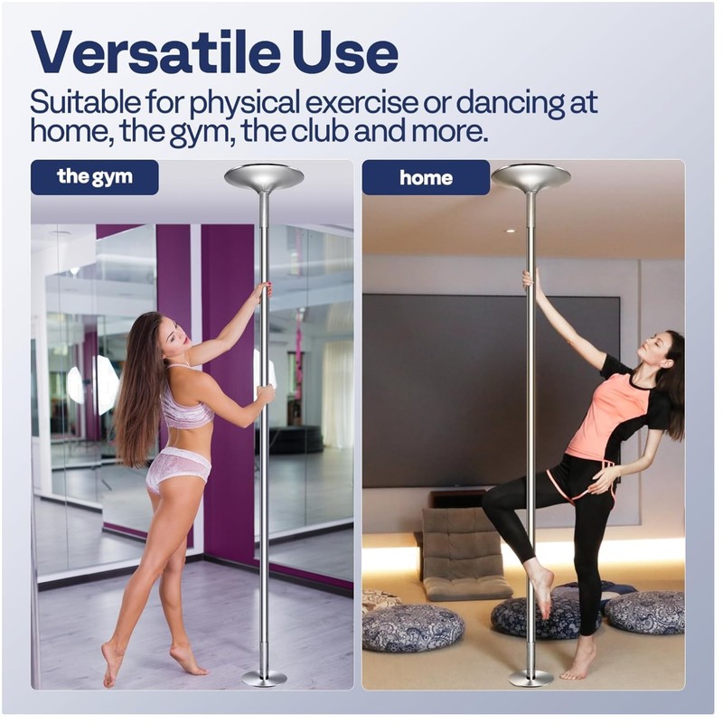 Smooth Surface Dance Pole with Adjustable Height