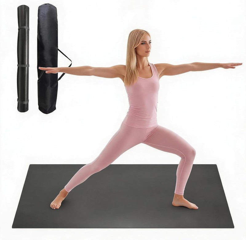 6ft x 4ft Portable Dance Mat, 0.2" Thick PVC Ballet Floor Roll with Storage Bag gallery