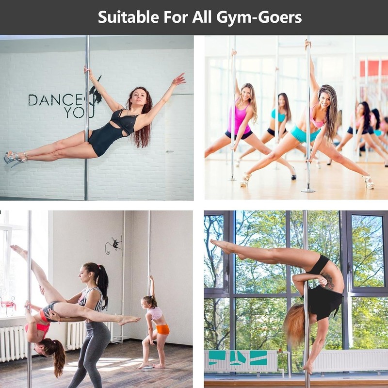 Premium Dance Pole Removable 45Mm Spinning & Static Dancing Pole Heavy-Duty Stee gallery