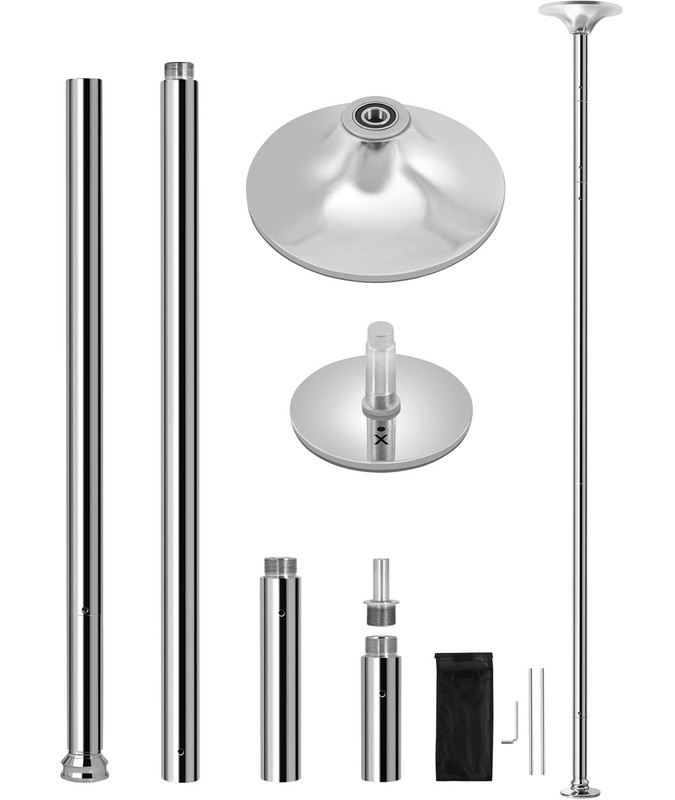 Portable Spinning Dance Pole 45mm Height Adjustable Static Dance Pole Home Gym