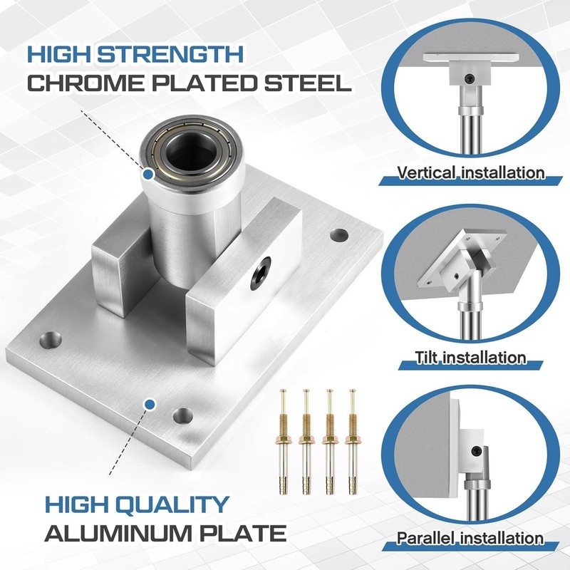 Universal Pole Dance Fixed Plate for Slanted Ceilings Top Plate Pole Dance Ac... gallery