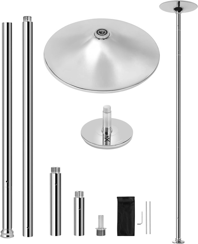 Dance Pole Spinning Static Dancing Pole Portable Removable for Home Club Bar Gym