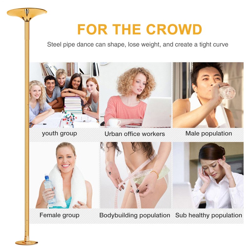 Dance Pole for Home 45mm Spin Static Dancing Pole Professional gallery