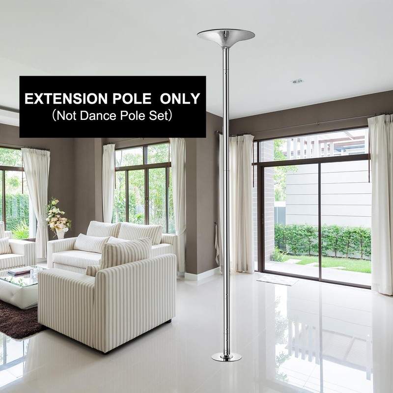 125mm(5") Dance Pole Extension for 45mm Stripper Dance Pole Stainless Steel gallery