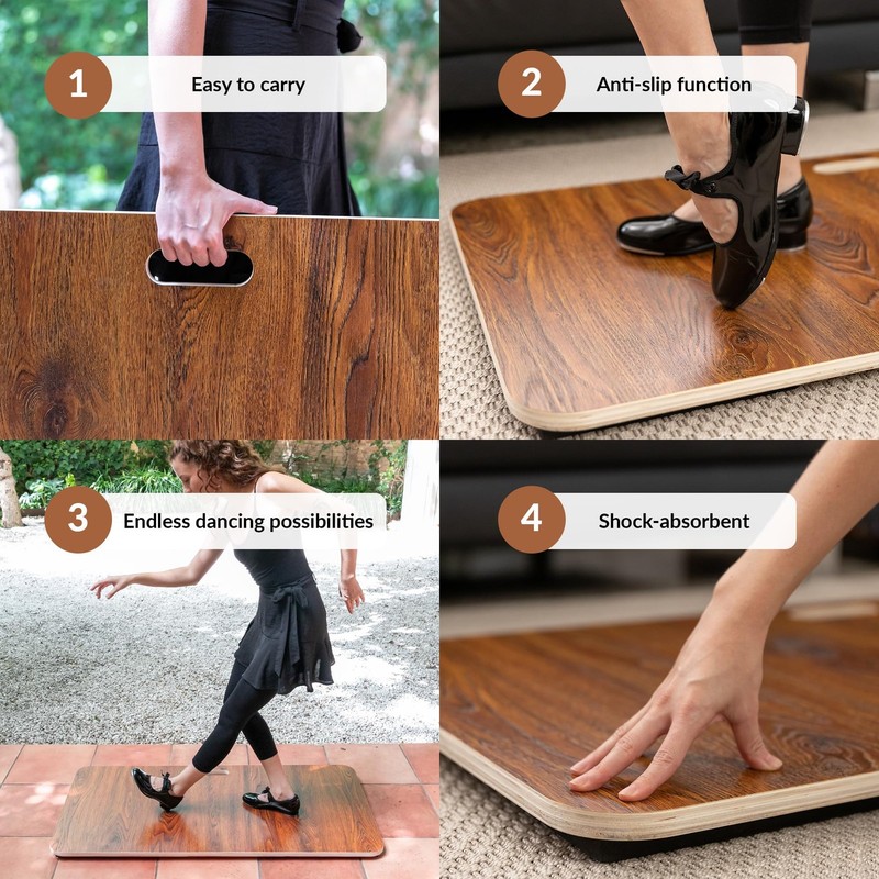 Tap Board for Tap Dancing | Portable Dance Floor for Any Surface | Cushioned ... gallery