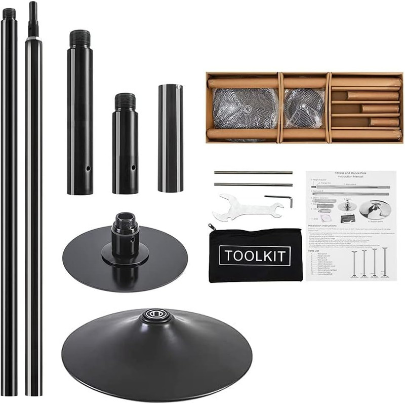 Pole Dancing Pole for Home - 45Mm Spinning Dance Pole with Extension, Portable D gallery