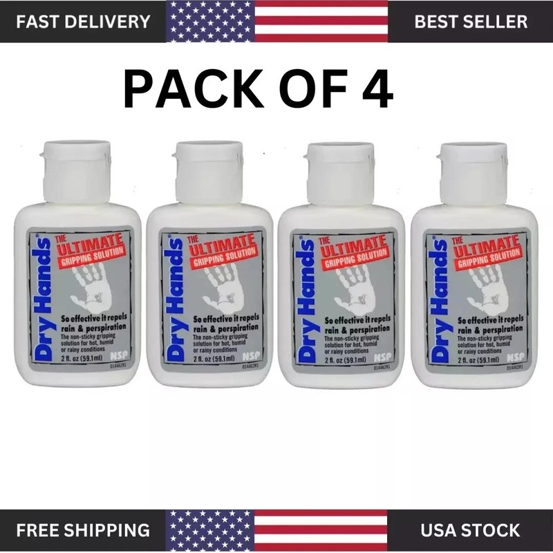 Dry Hands 2 Oz (4 Pack Case) Sport Grip Powder For Pole Dancing Baseball Golf