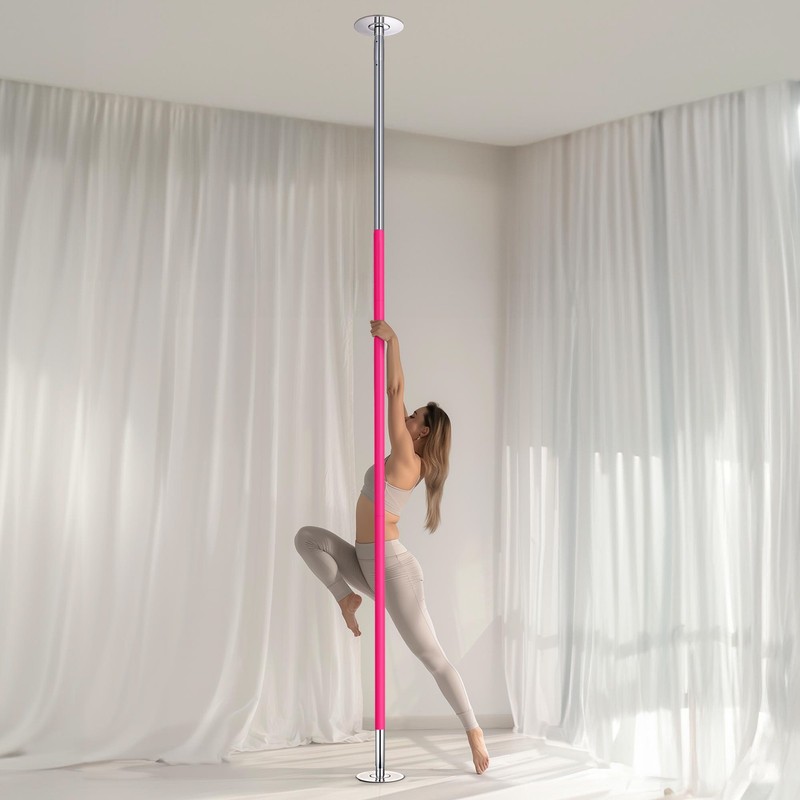 Yescom 11.7 Ft Static Spinning Dancing Pole Kit 45mm Silicone Party Club gallery