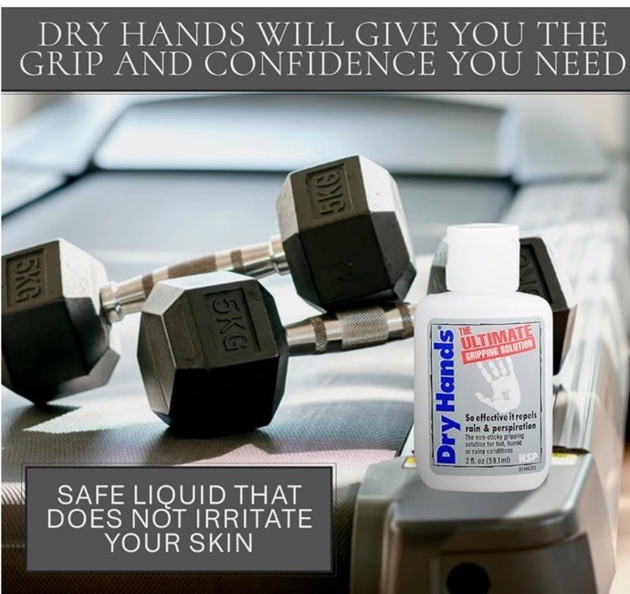 DRY HANDS 2oz (2 pack) Sport Grip Liquid Powder for Pole Dance, Golf, Tennis gallery