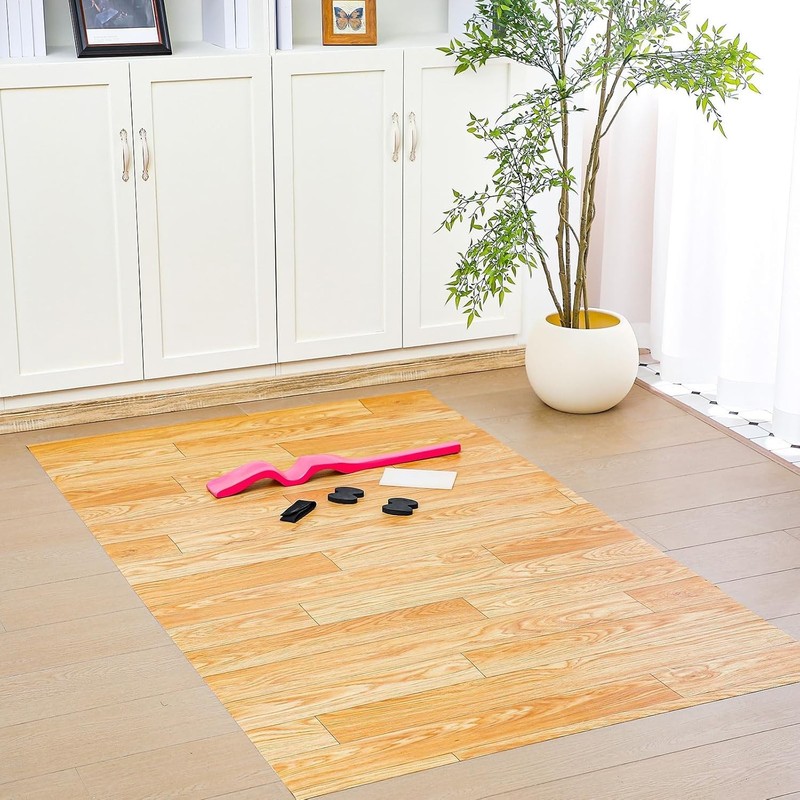 Smooth Vinyl Dance Mat - 6.6 x 3.9 ft for Kids & Adults - Includes Travel Bag gallery