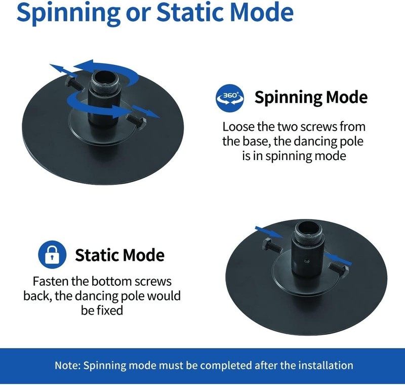 Versatile 45mm Dance Pole - Sturdy, Portable, and Easy to Assemble for Any Space gallery