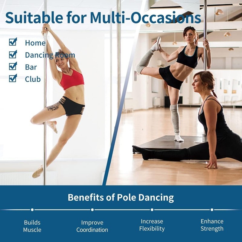 Versatile 45mm Dance Pole - Sturdy, Portable, and Easy to Assemble for Any Space gallery
