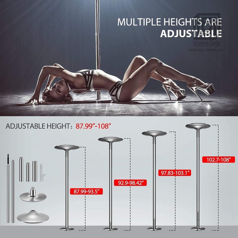 Professional Spinning Static Dancing Pole Dance Pole Kit Portable Removable Pole gallery