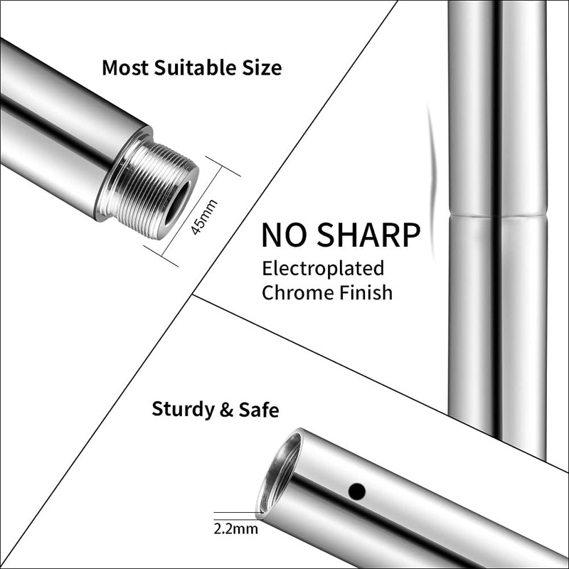 Dance Pole Set -Premium Heavy Duty Height Adjustable 7.38-8.85Ft Portable 45Mm(1 gallery