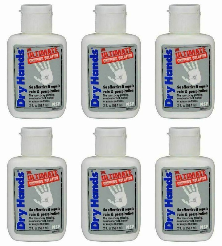 DRY HANDS 2 oz.(6 Pack) Sport Grip Powder for Baseball, Golf, Pole Dancing