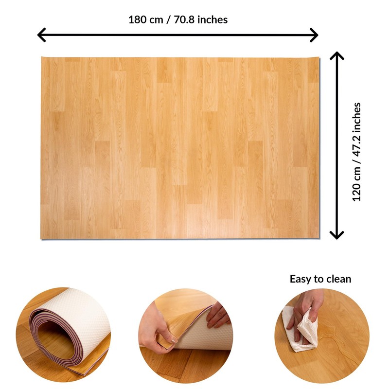 Marley Dance Floor for Home & Studio | 4 Ft x 6 Ft | Portable Dance Floor Mat... gallery