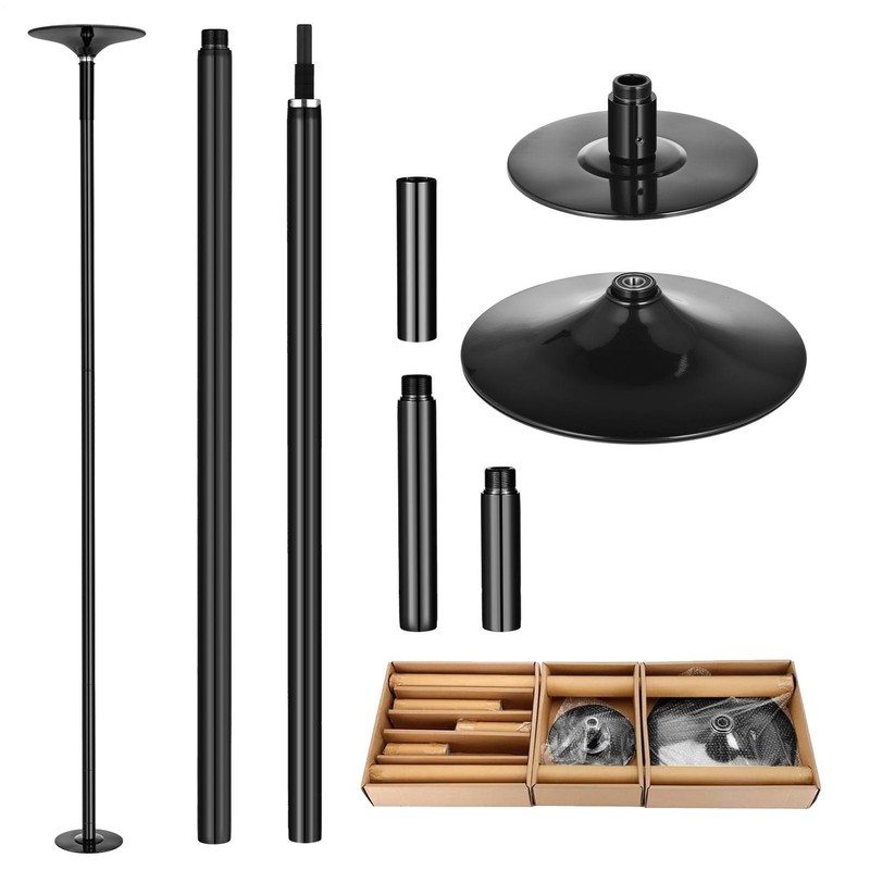 Professional Stripper Pole Spinning Static Dancing Pole 45mm Dance Pole,Black gallery