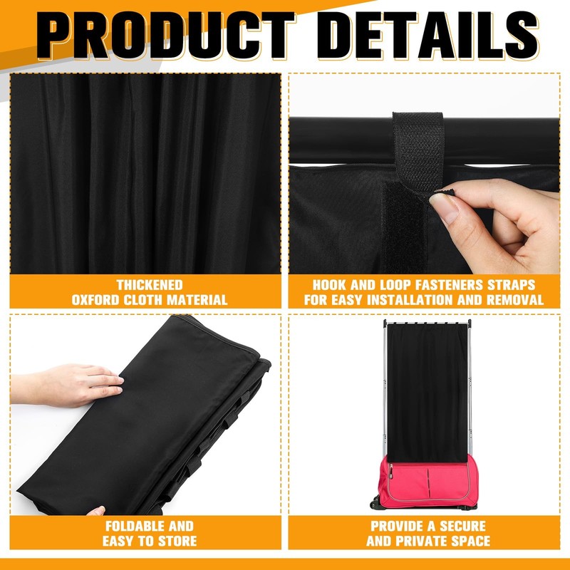 Privacy Curtain for Dance Bag Suitcase Portable Changing Room Privacy Curtain Wi gallery