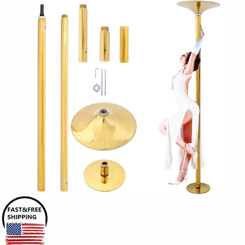 Dance Pole Height Adjustable 440lbs Capacity Spinning Static Dancing Pole