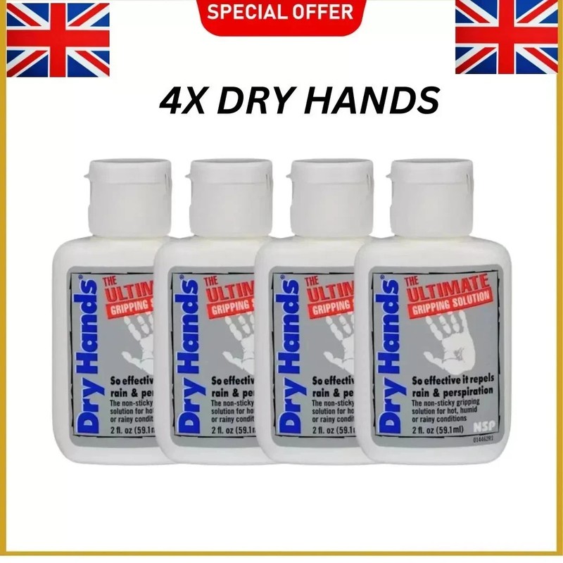 Dry Hands 2 Oz (4 Pack Case) Sport Grip Powder For Pole Dancing Baseball Golf