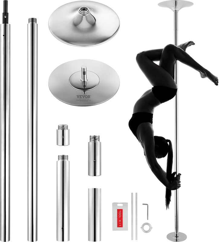 Professional Dancing Pole, Spinning Static Dancing Pole Kit, Portable Removable