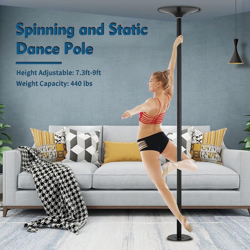 Versatile 45mm Dance Pole - Sturdy, Portable, and Easy to Assemble for Any Space gallery